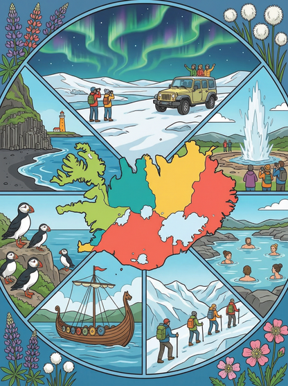 Iceland Arctic Wonders (Diamond Painting) Diamond Painting kit