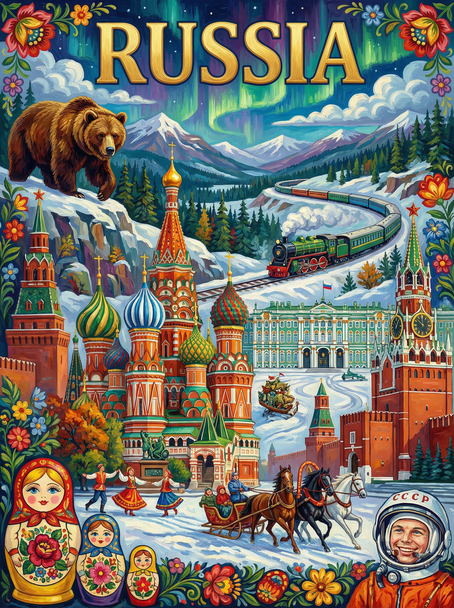 Russia Winter Splendor (Diamond Painting) Diamond Painting kit