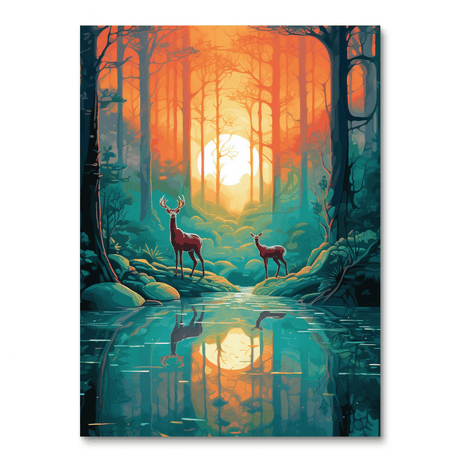 Deer in the Forrest III (Diamond Painting) Diamond Painting kit