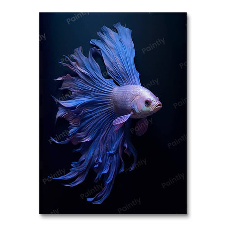 Blue Siamese Fish (Diamond Painting) Diamond Painting kit