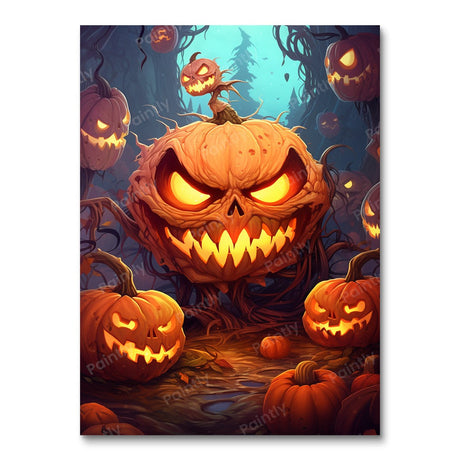 Pumpkin Paradise Halloween Paint by Numbers kit