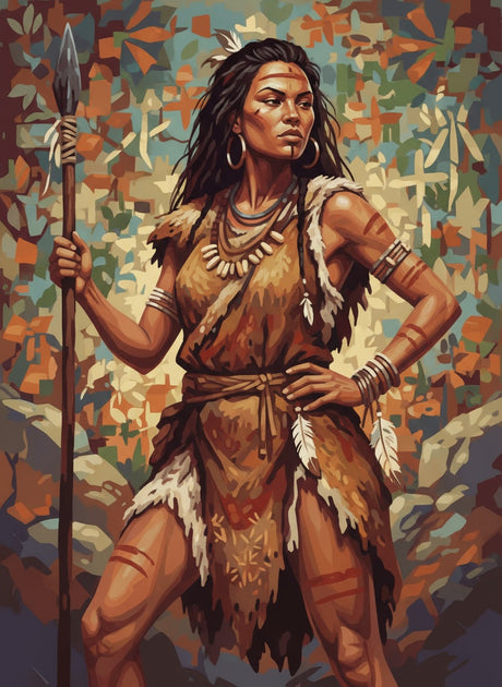 Warrior of the Wild (Board Canvas) Paint by Numbers kit