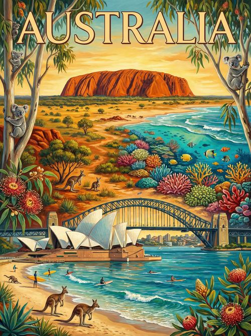 Australia Coastal Wonders (Diamond Painting) Diamond Painting kit