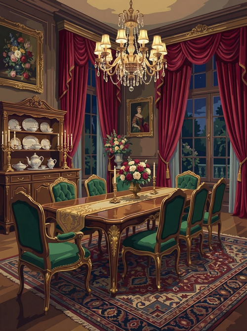 Prussian Blue Manor (Diamond Painting) Diamond Painting kit