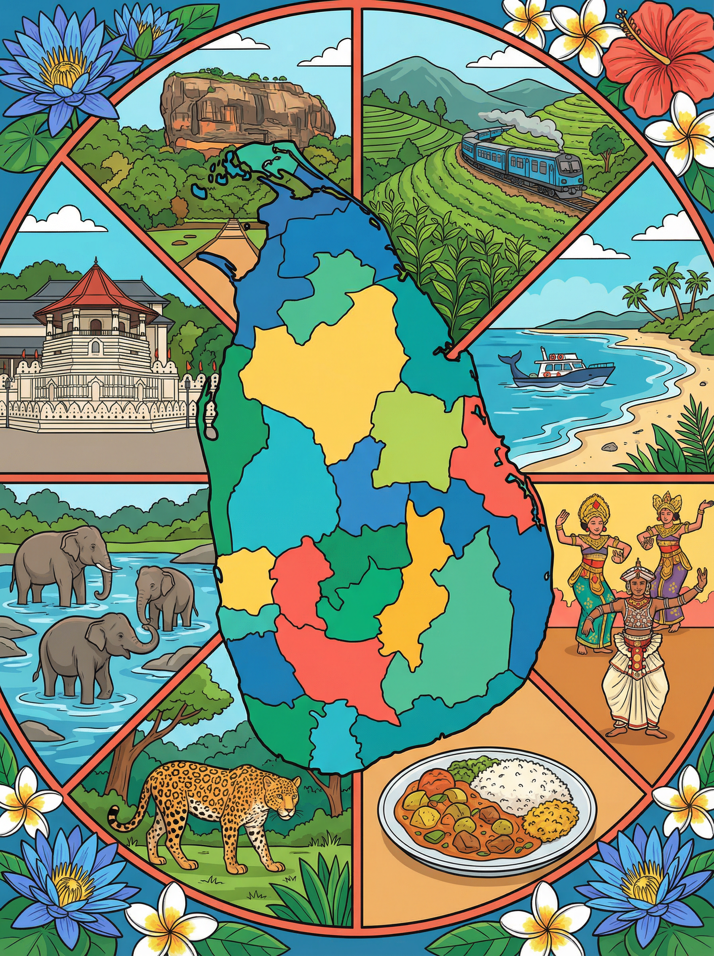 Sri Lanka Cultural Journey (Diamond Painting) Diamond Painting kit