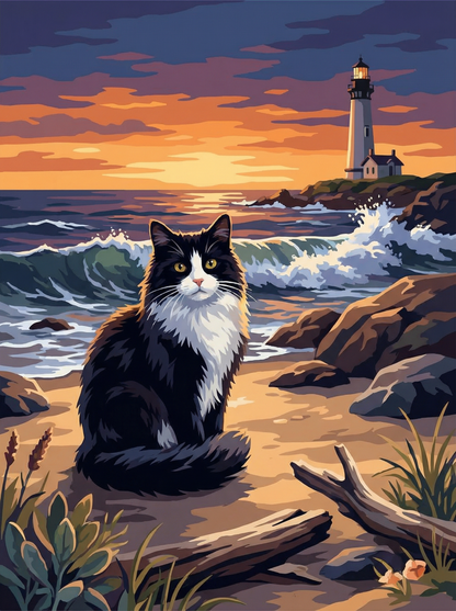 Lighthouse Coastal Watch (Diamond Painting) Diamond Painting kit