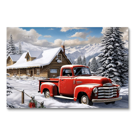 Truckin' in Winter II People Paint by Numbers kit