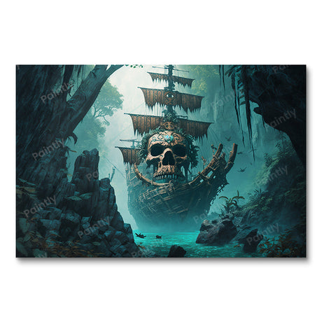 Forgotten Galleons: Echoes of the Abyss (Diamond Painting) Diamond Painting kit