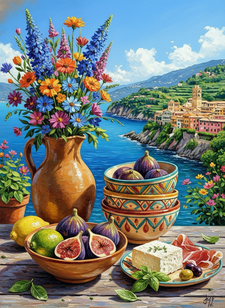 Mediterranean Still Life (Diamond Painting) Diamond Painting kit