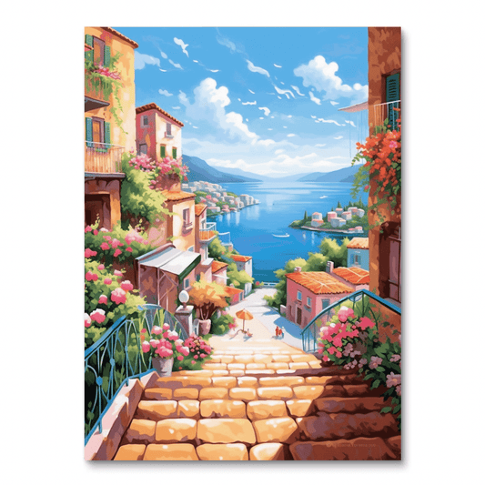 Italian Coastel Town (Diamond Painting)