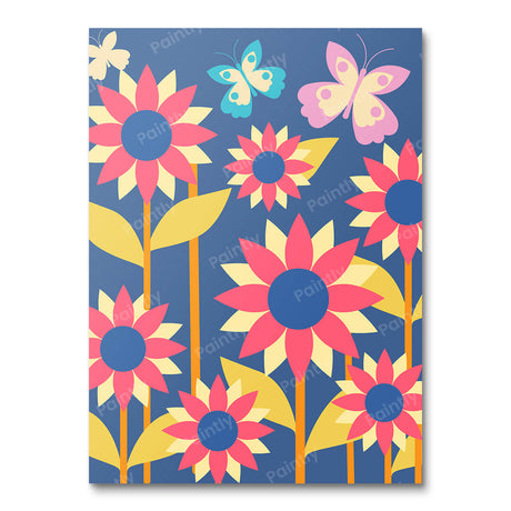 Easy on the Flowers I Paint by Numbers kit