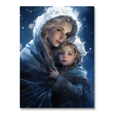 Frosty Motherhood People Paint by Numbers kit