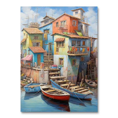 Boats and Boroughs Boats Paint by Numbers kit