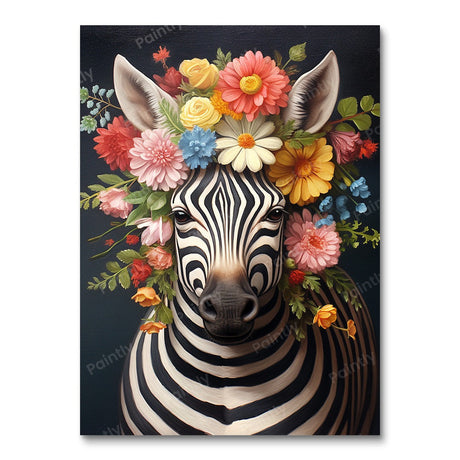 Flowerbed Zebra (Diamond Painting) Diamond Painting kit