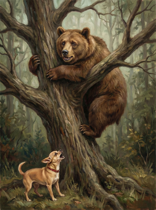 Brave Pup Showdown (Diamond Painting)