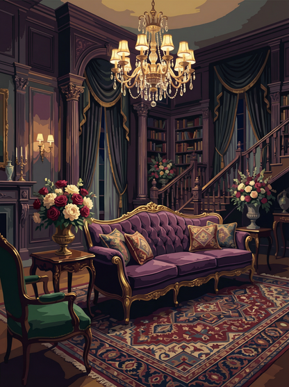 Paris Velvet Parlor (Diamond Painting) Diamond Painting kit