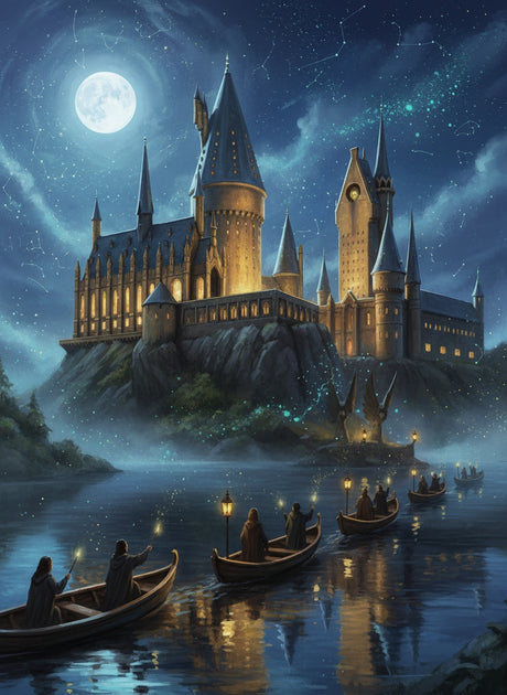 Journey to the Castle (Board Canvas) Paint by Numbers kit