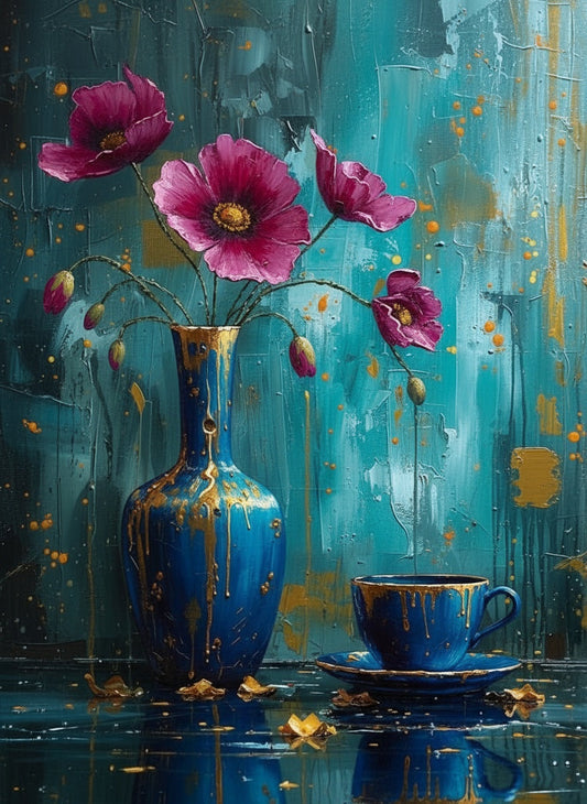 Midnight Blooms (Board Canvas)