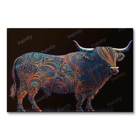 Aboriginal Cow (Diamond Painting) Diamond Painting kit