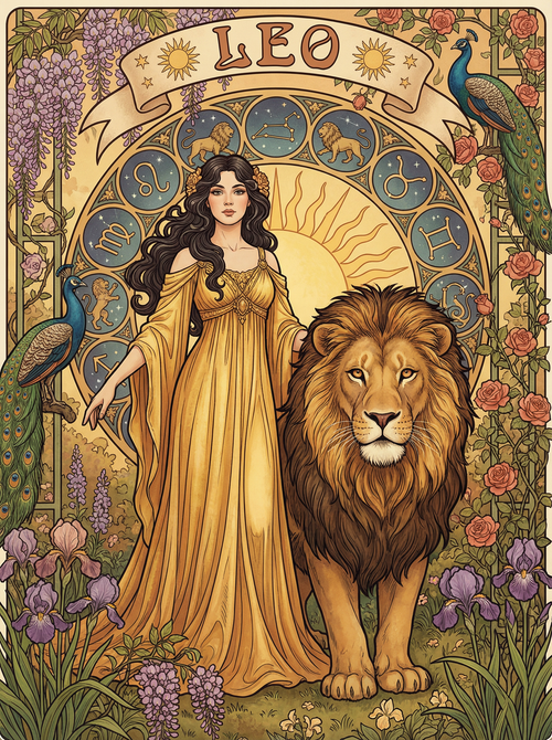 Leo Golden Majesty (Diamond Painting) Diamond Painting kit