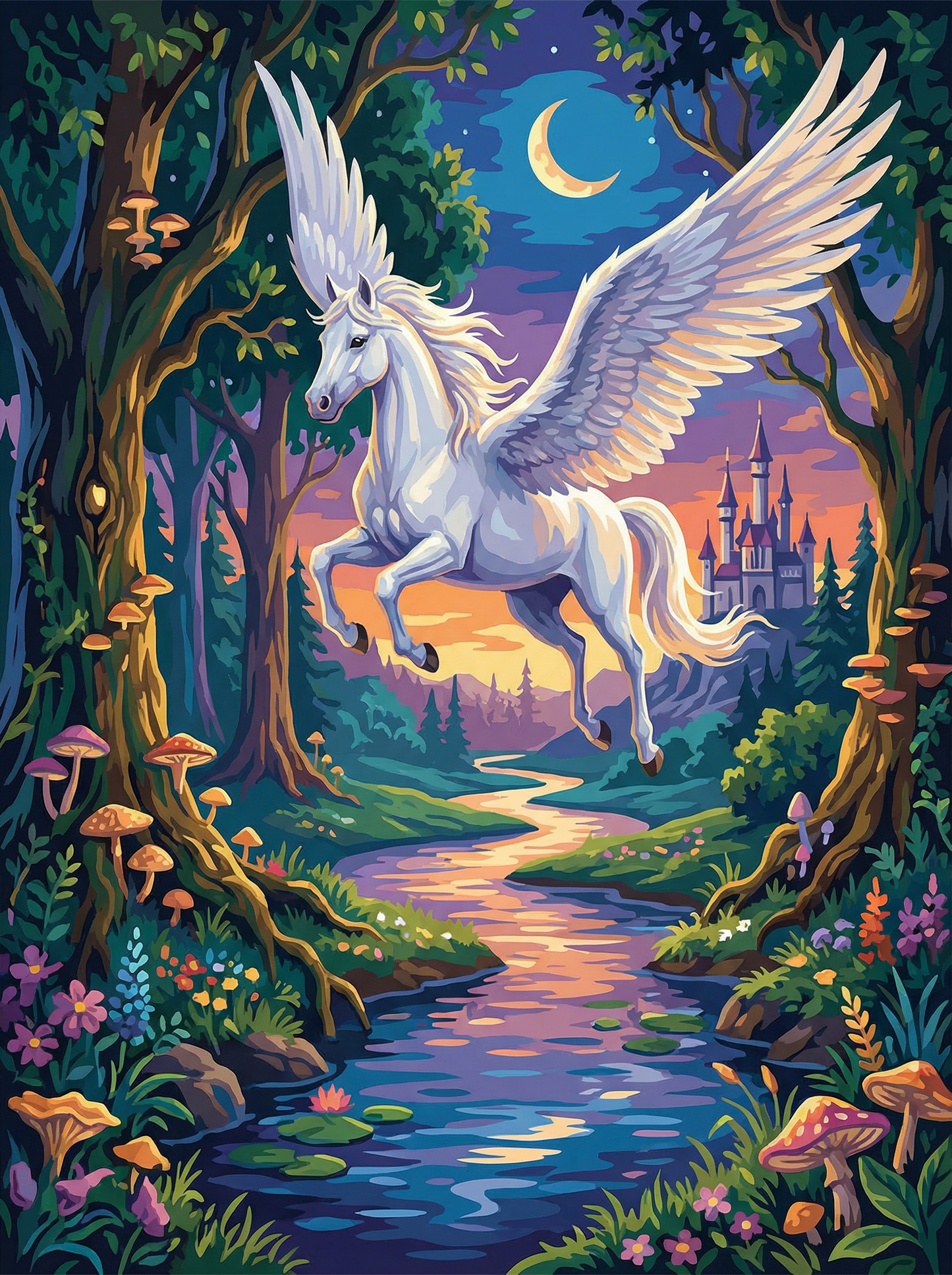 Moonlit Pegasus (Diamond Painting) Diamond Painting kit