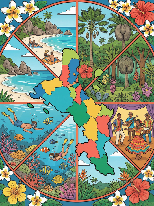 Tropical Island Mosaic (80 Colors)