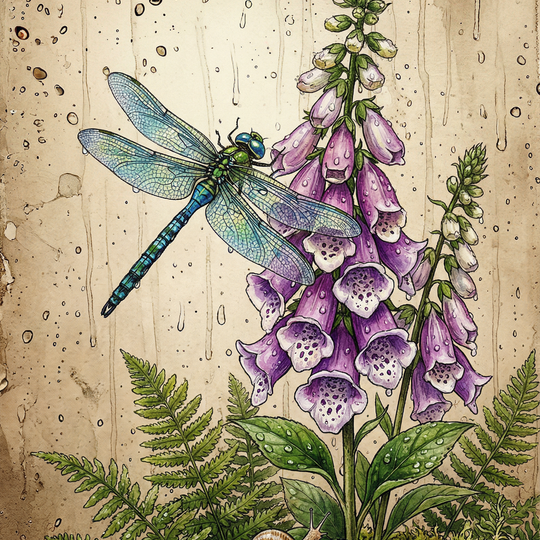 Dragonfly Foxglove Mist