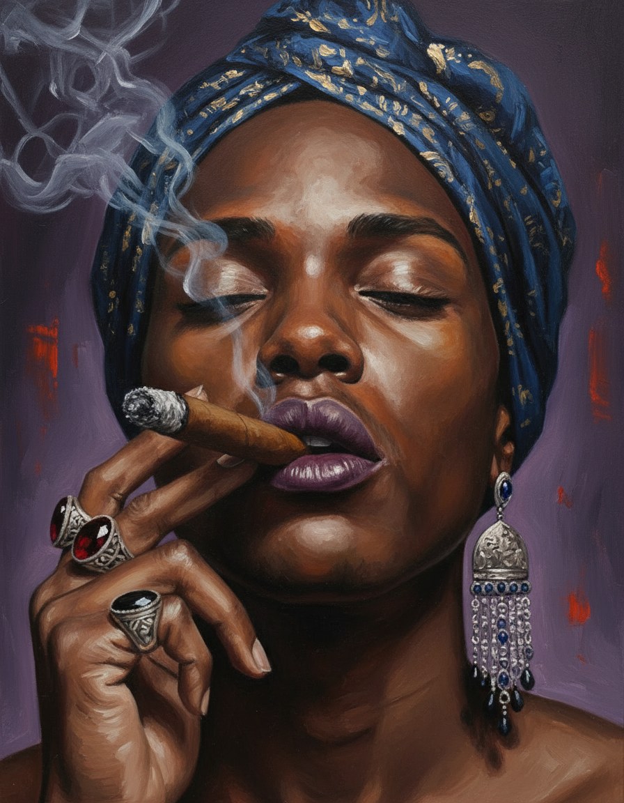 Cigar & Calm (Board Canvas)