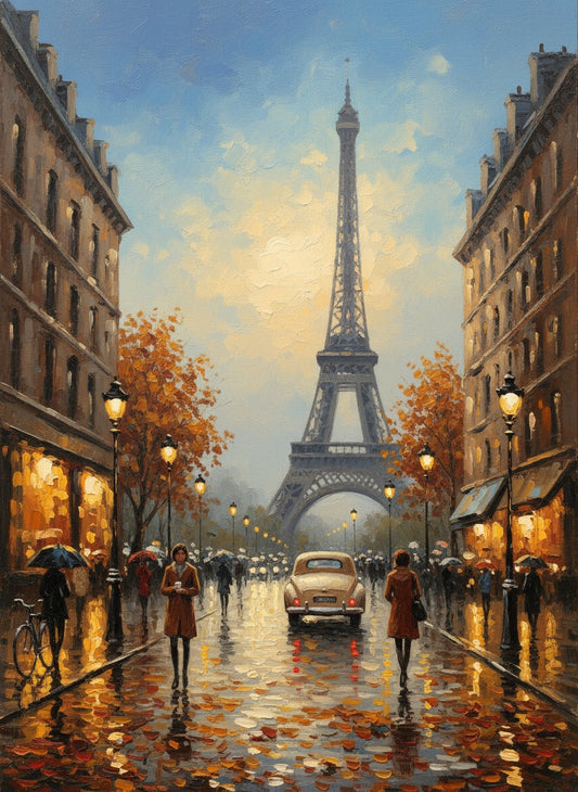Autumn in Paris (Board Canvas)