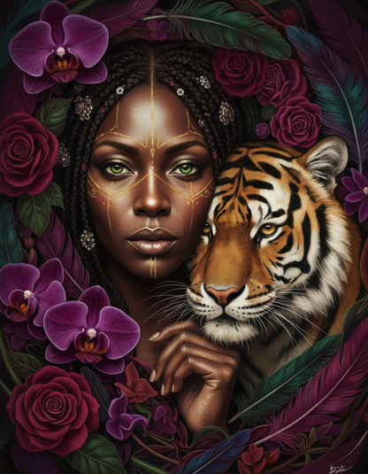 Tiger Queen Sanctuary (100 Color Diamond Painting) Diamond Painting kit