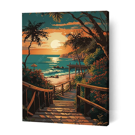 Paradise at Sunset (Diamond Painting) Diamond Painting kit