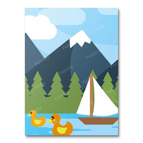 By the Lake Paint by Numbers kit