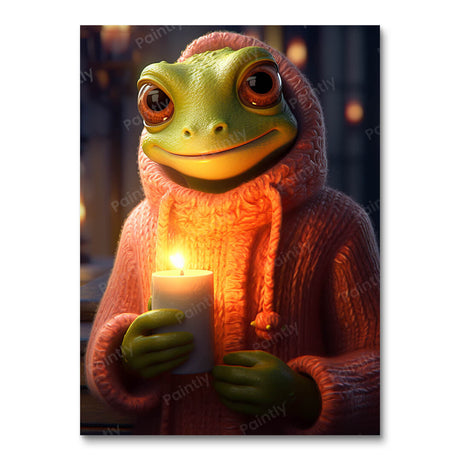 Cozy Froglight People Paint by Numbers kit