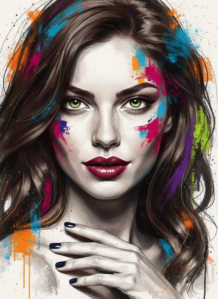 Chromatic Muse (Board Canvas)