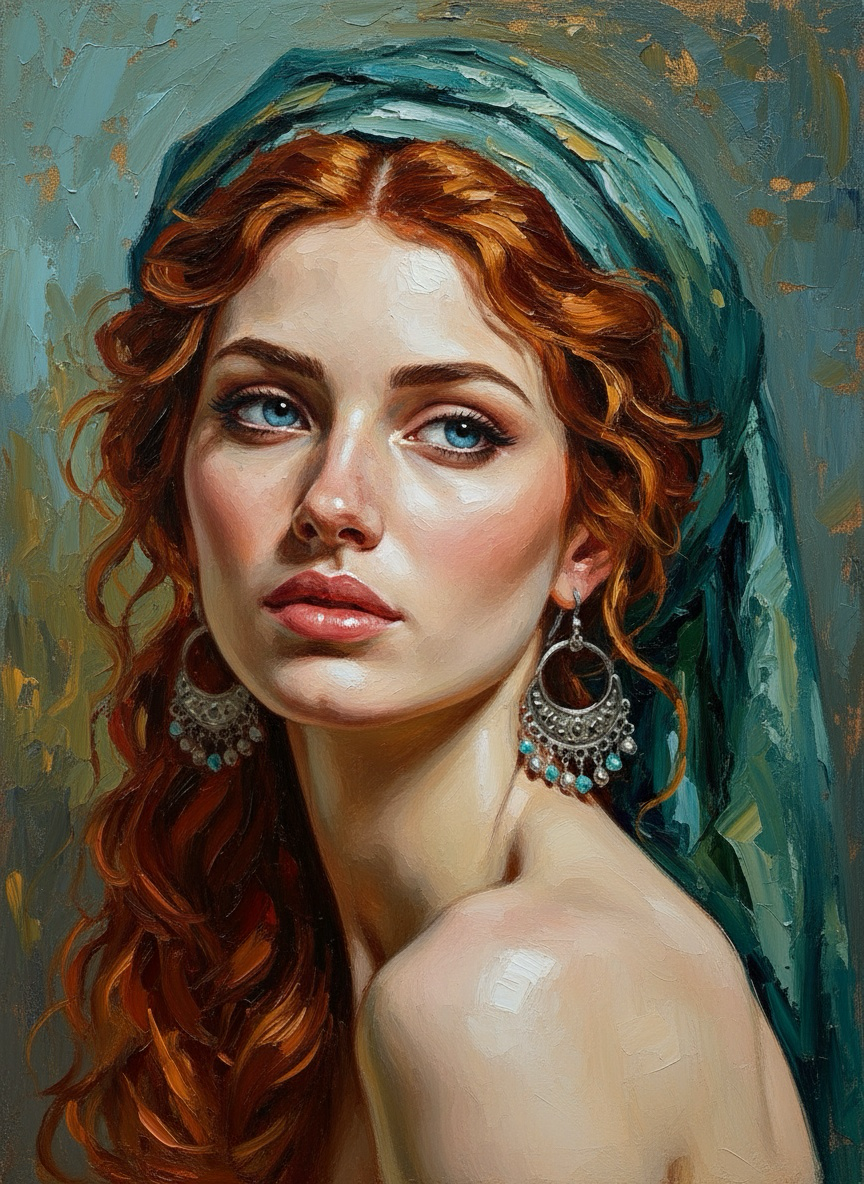 The Auburn Gaze (100 Color Diamond Painting) Diamond Painting kit