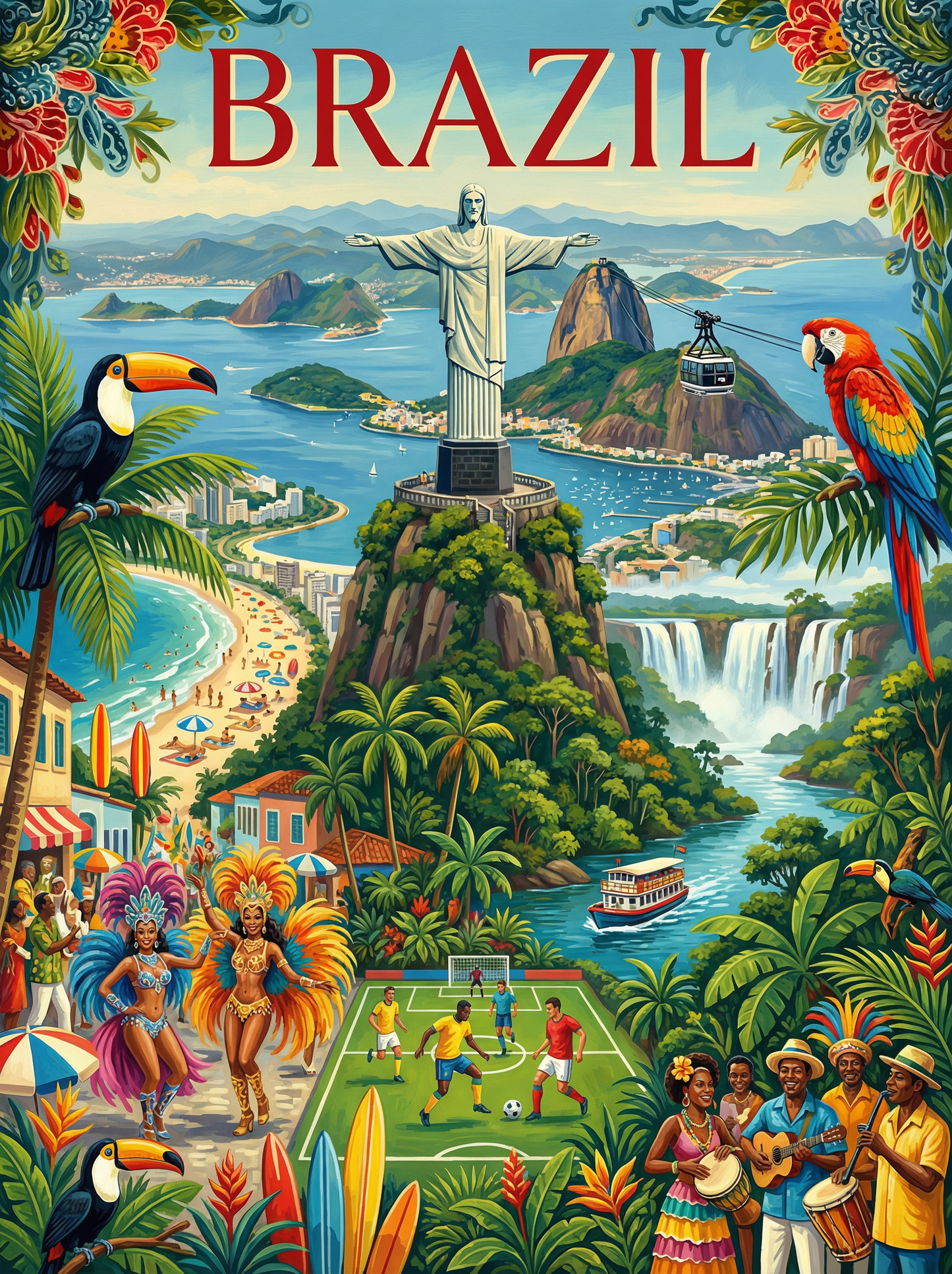 Brazil Carnival Coastline (Diamond Painting) Diamond Painting kit
