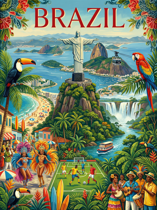 Brazil Carnival Coastline (Diamond Painting) Diamond Painting kit