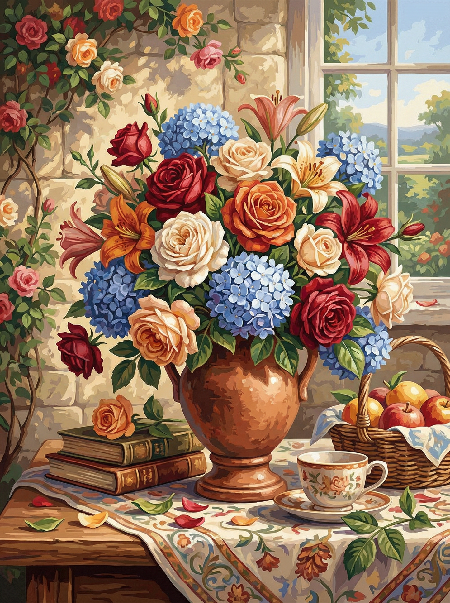 Sunlit Cottage Bouquet (80 Colors)