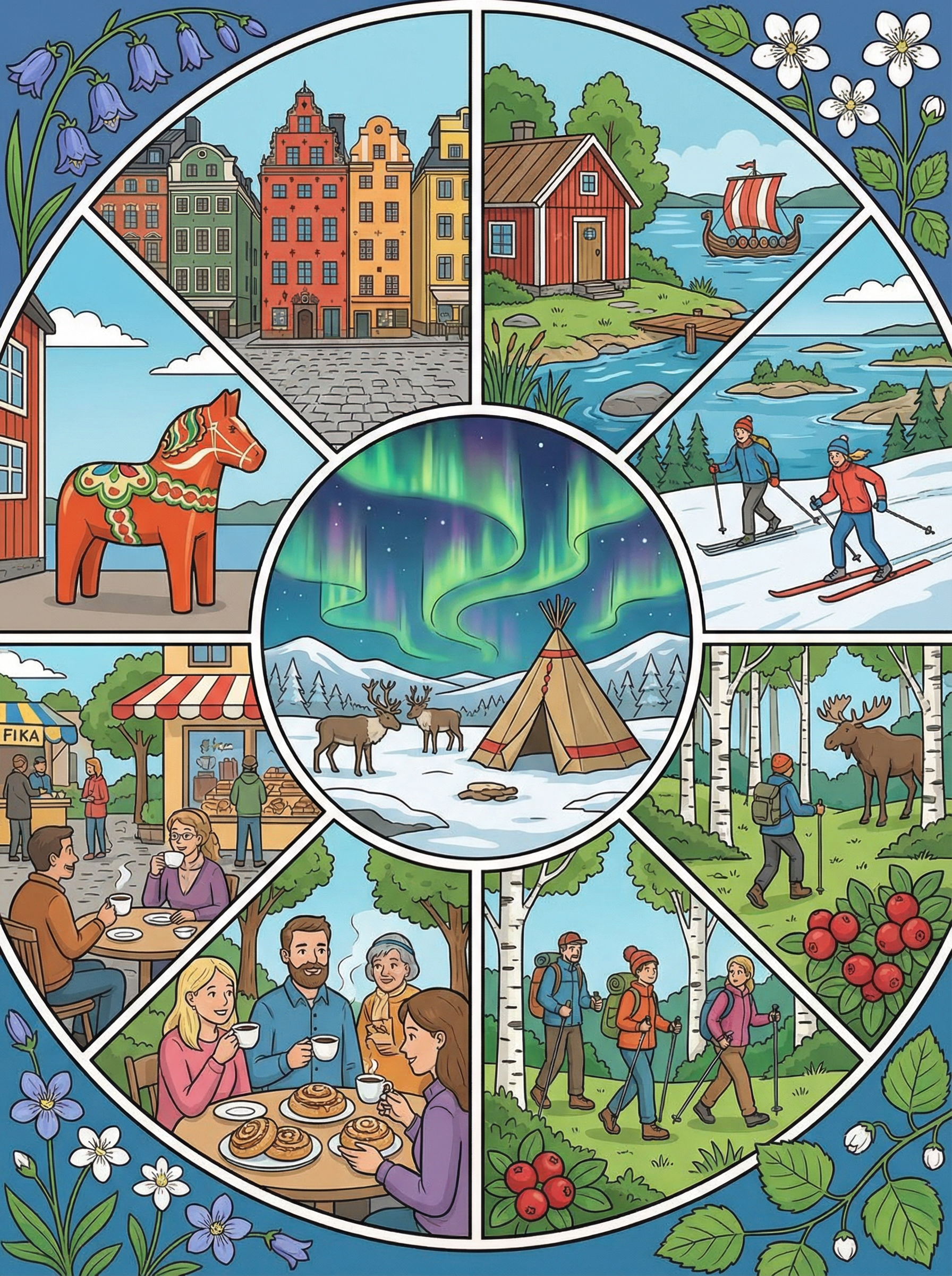 Sweden Nordic Life (Diamond Painting) Diamond Painting kit