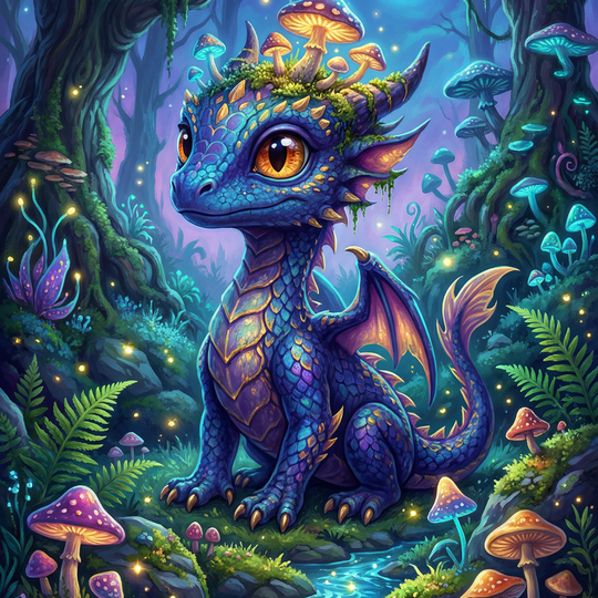 Moonlit Mushroom Dragon (80 Colors)