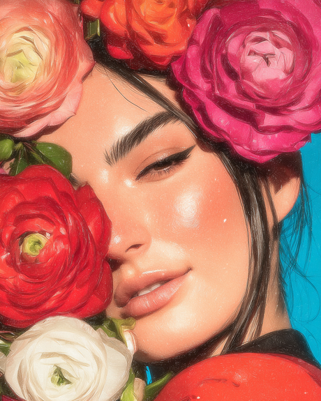 A Petal Portrait (Diamond Painting) Diamond Painting kit