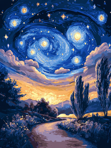 A Road to the Stars (Diamond Painting) Diamond Painting kit