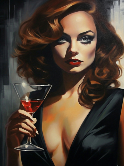 A Toast to Beauty (Paint by Numbers)