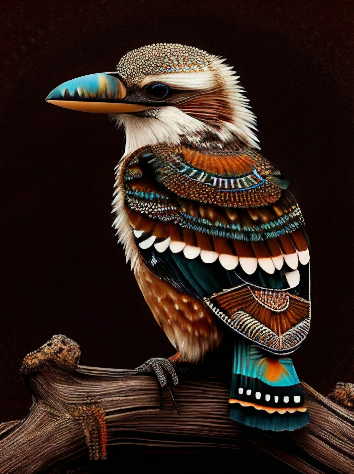 Aboriginal Art Kookaburra III (Paint by Numbers)