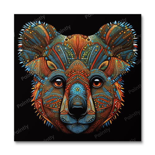 Aboriginal Art Koala I (Wall Art) Animals Paint by Numbers kit