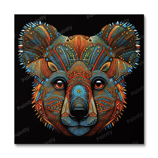 Aboriginal Art Koala I (Wall Art) Animals Paint by Numbers kit