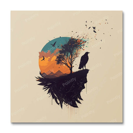 The Raven's Gaze (Diamond Painting) Diamond Painting kit