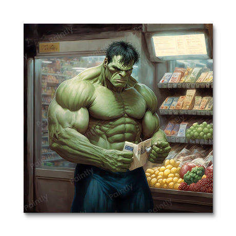 The Hulk Grocery Shopping (Diamond Painting) Diamond Painting kit