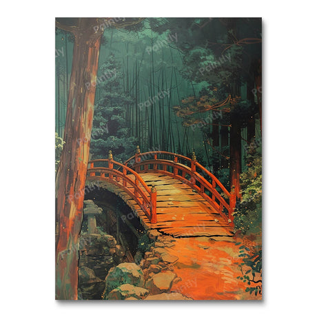 Asian Bridge Oasis (Diamond Painting) Diamond Painting kit