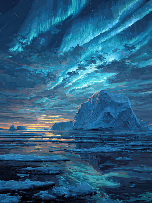 Aurora Over Ice